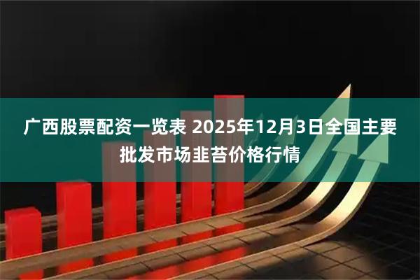 广西股票配资一览表 2025年12月3日全国主要批发市场韭苔价格行情