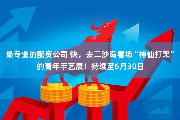 最专业的配资公司 快，去二沙岛看场“神仙打架”的青年手艺展！持续至6月30日